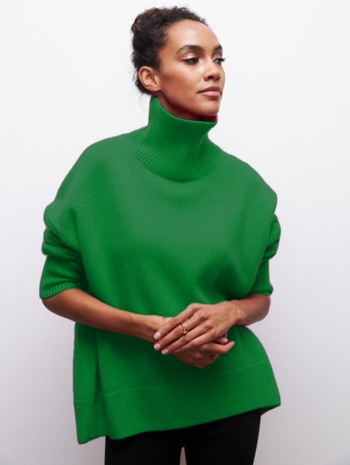 Damen kuscheliger Rollkragenpullover Amawinc