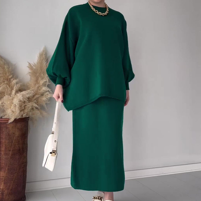 Damen Lässiges Sweat-Set mit weitem Schnitt und bequemen Taschen Amawinc