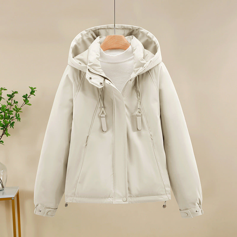 Damen Funktionale Softshelljacke mit verstellbarer Kapuze und hochwertigen Reißverschlüssen Amawinc