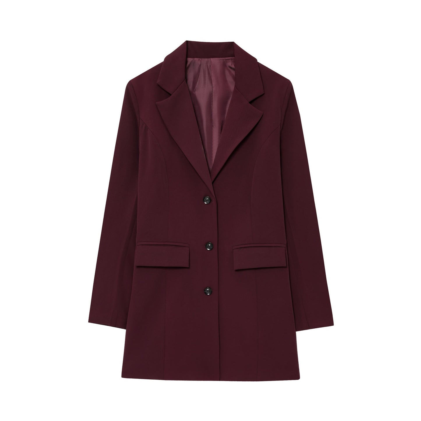 Damen eleganter Blazer mit tailliertem Schnitt Amawinc