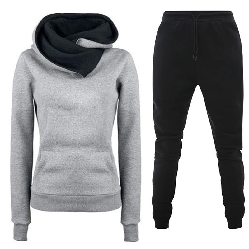 Damen Sportliches Sweater- und Jogginghose Set Amawinc