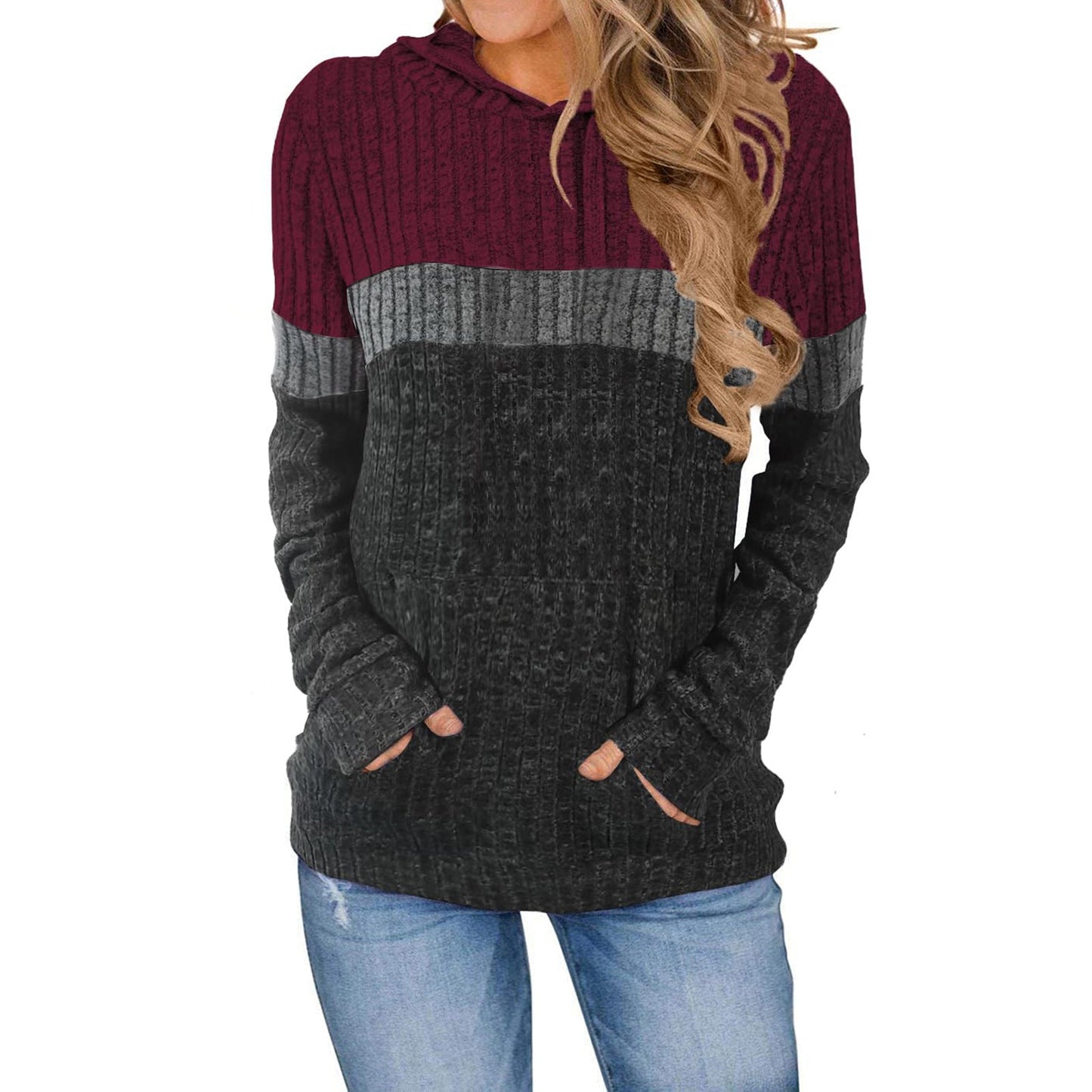 Damen Kapuzenpullover Amawinc
