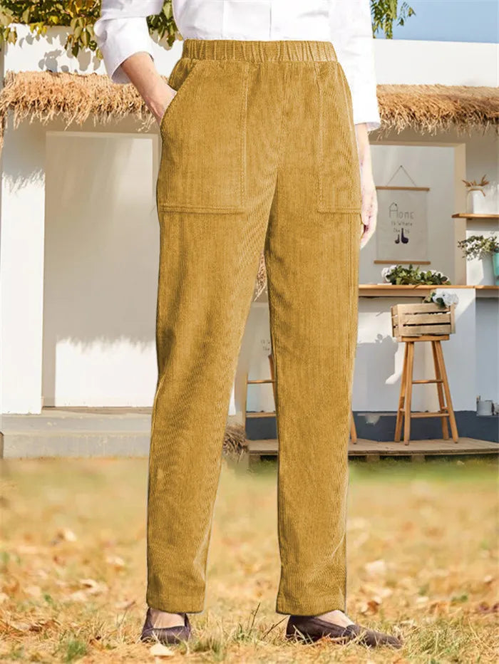 Damen Cordhose in unifarbener Ausführung von Marion
