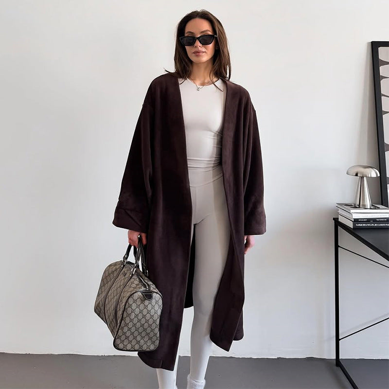 Damen Kuscheliger Oversize-Mantel Amawinc