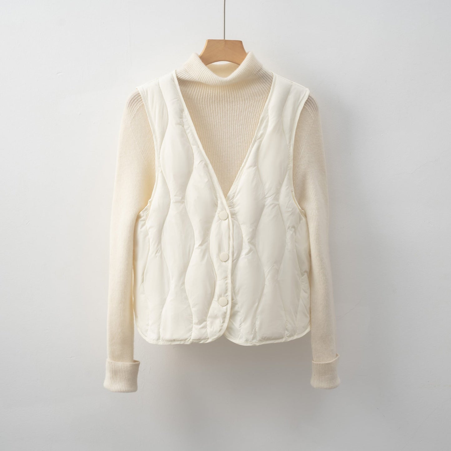 Damen gesteppte Weste mit praktischen Taschen und modernem Schnitt Amawinc