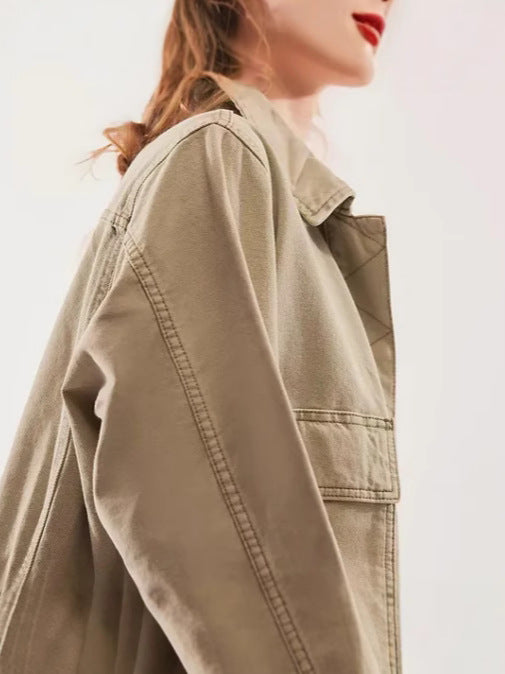 Damen lässige Oversized-Jacke Amawinc