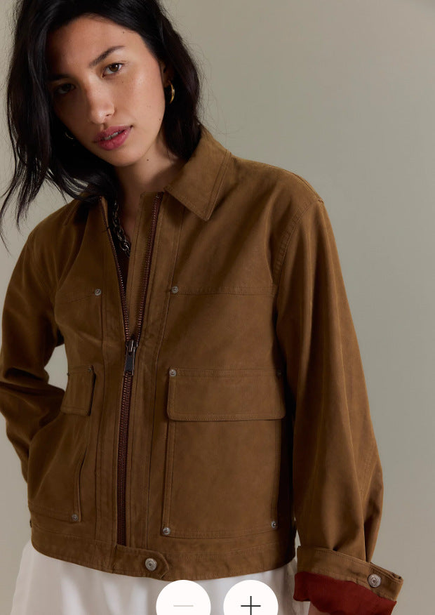 Damen Leichte Utility-Jacke Amawinc