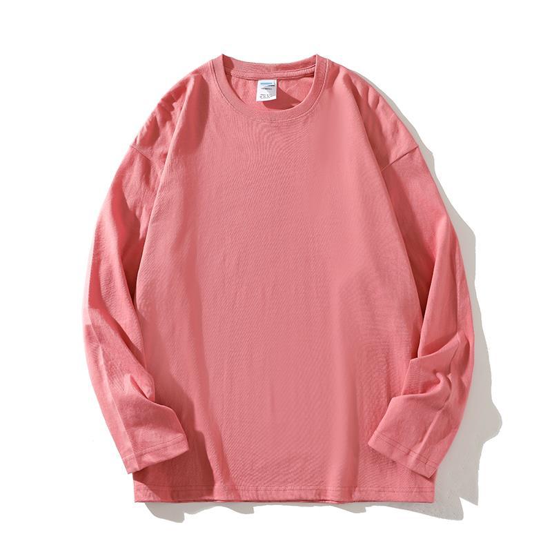 Damen vielseitiges Langarm-T-Shirt aus hochwertiger Baumwolle Amawinc