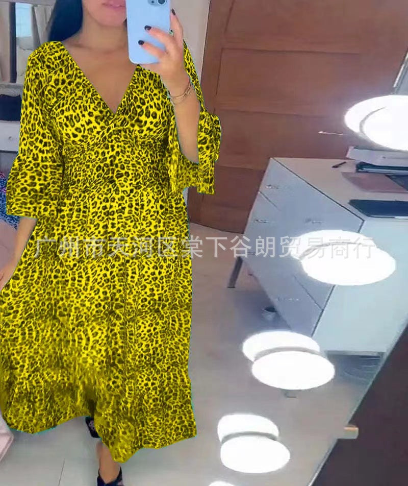 Lockeres Leopardenkleid von Fudus