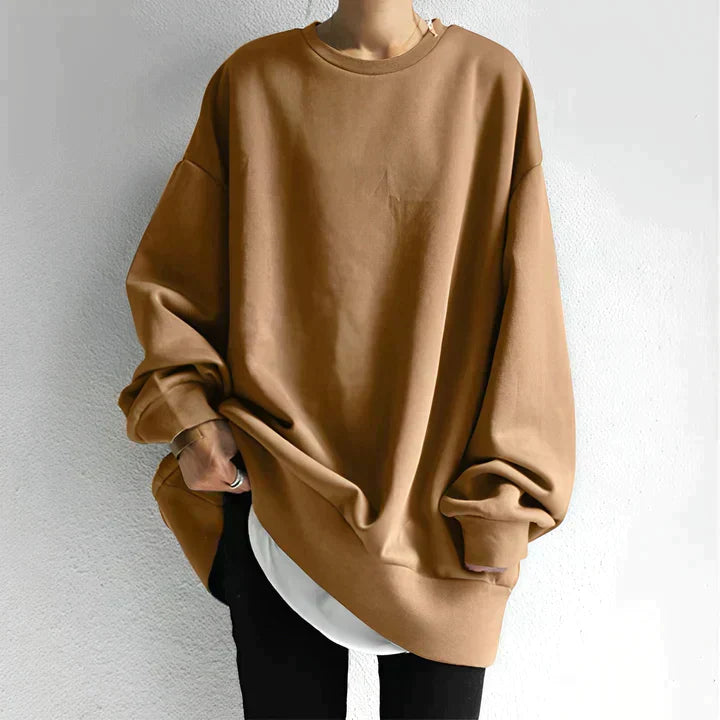 Pull Femme Oversize En Maille Manches Longues Style Décontracté Confort Nordisk Flair