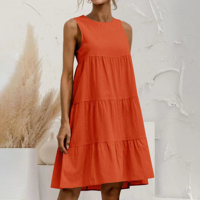 Fudus Ärmelloses Wickelkleid mit Panel-Design