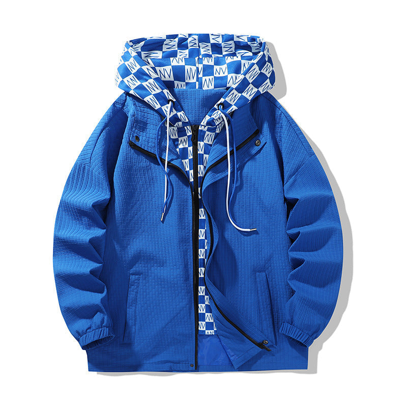 Damen leichte Funktionsjacke mit verstellbarer Kapuze und atmungsaktivem Innenfutter Amawinc