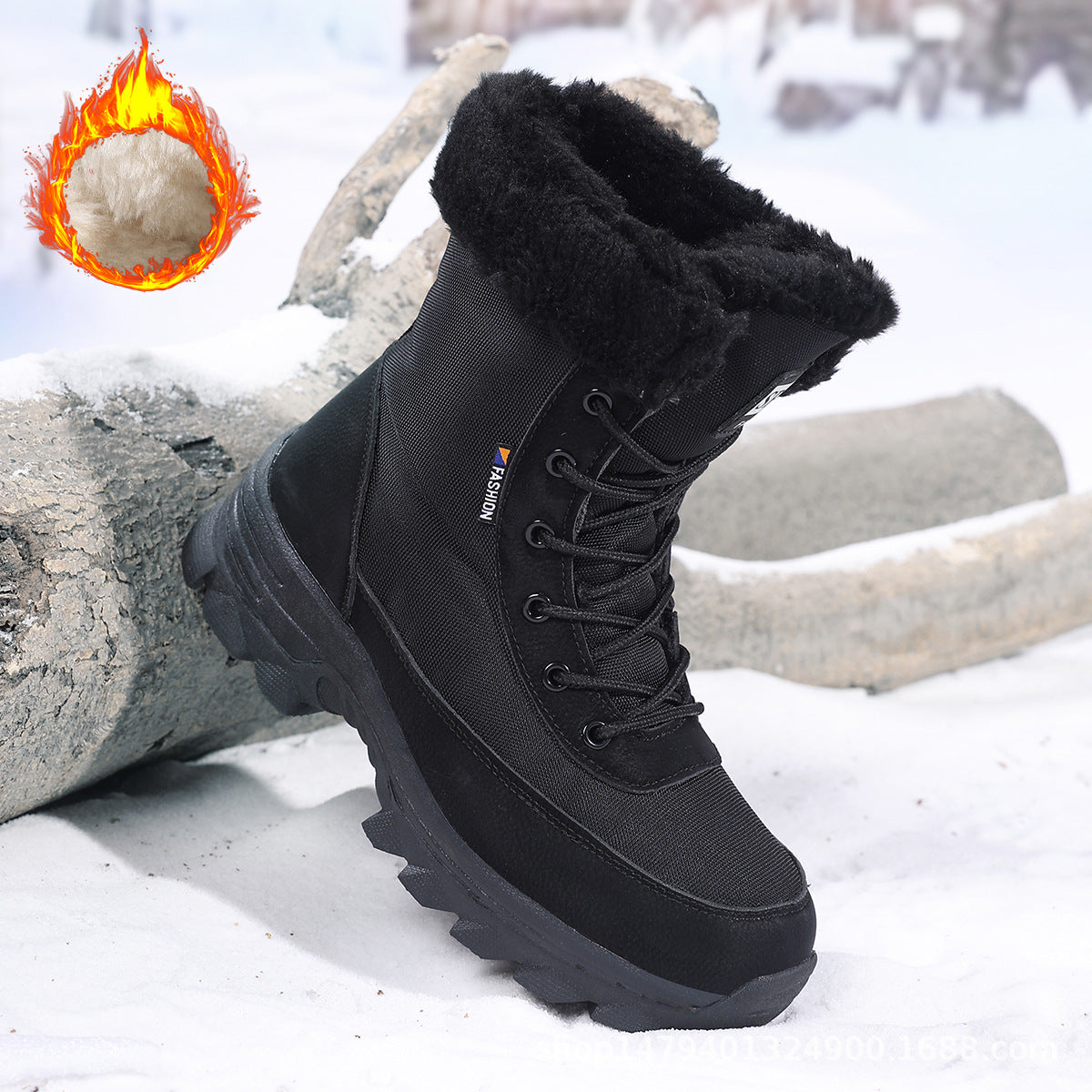 Damen Thermo-Winterstiefel mit isolierendem Futter und rutschfester Sohle Amawinc