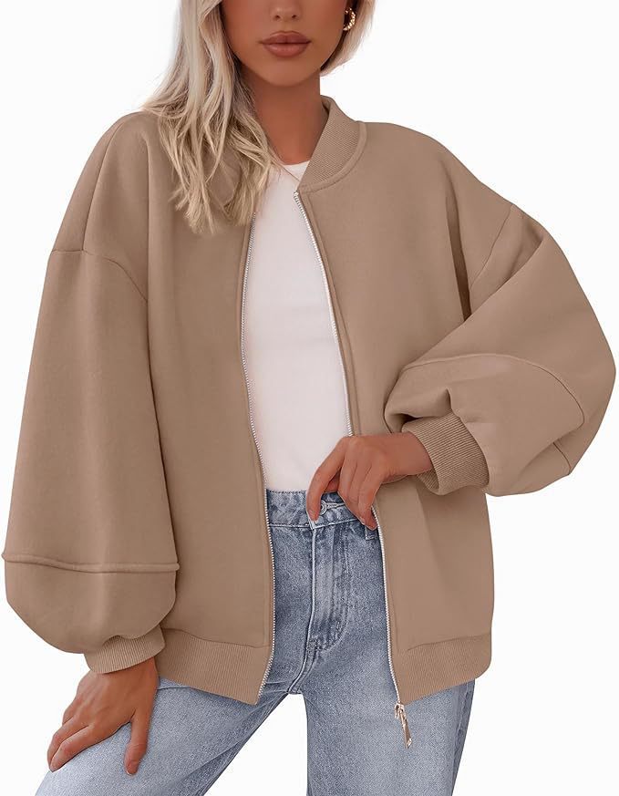 Damen Oversized Sweaterjacke Amawinc