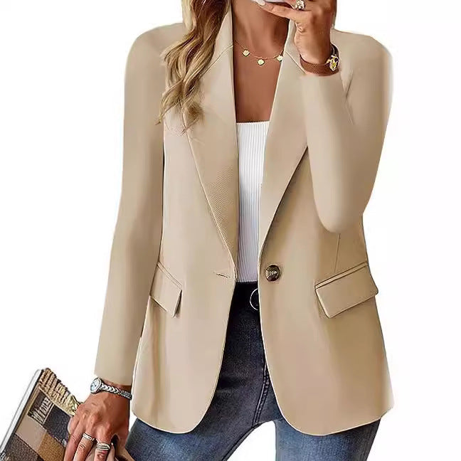 Damen Eleganter Blazer mit strukturiertem Design und praktischen Taschen Amawinc