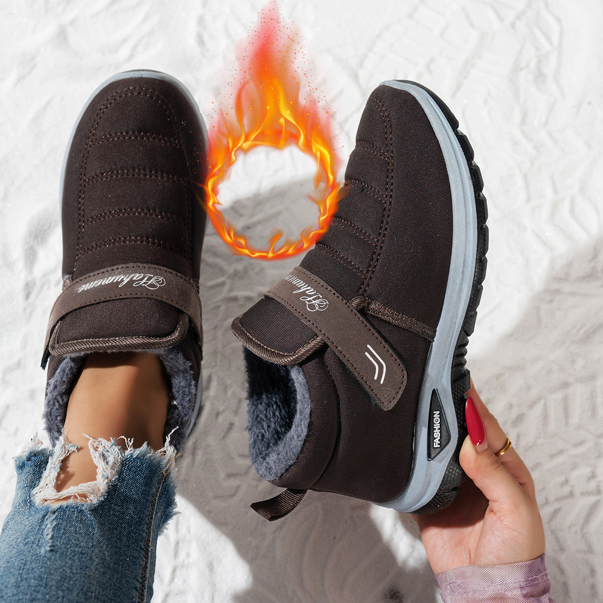 Damen Fleecegefütterte Sneaker Amawinc