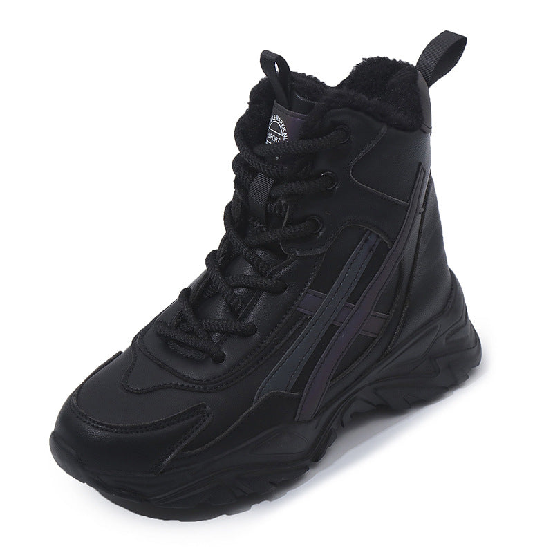 Damen Plüschgefütterte Winter Sneakers Amawinc