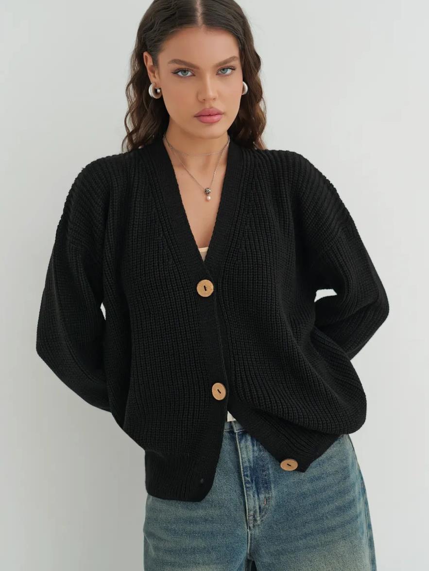 Damen lässiger Strickcardigan Amawinc
