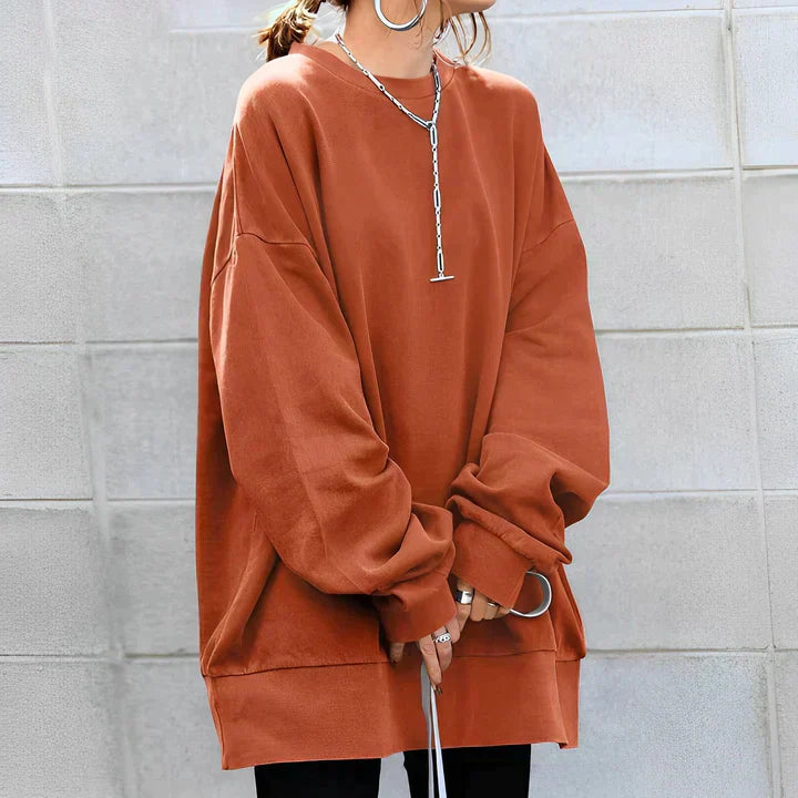 Pull Femme Oversize En Maille Manches Longues Style Décontracté Confort Nordisk Flair