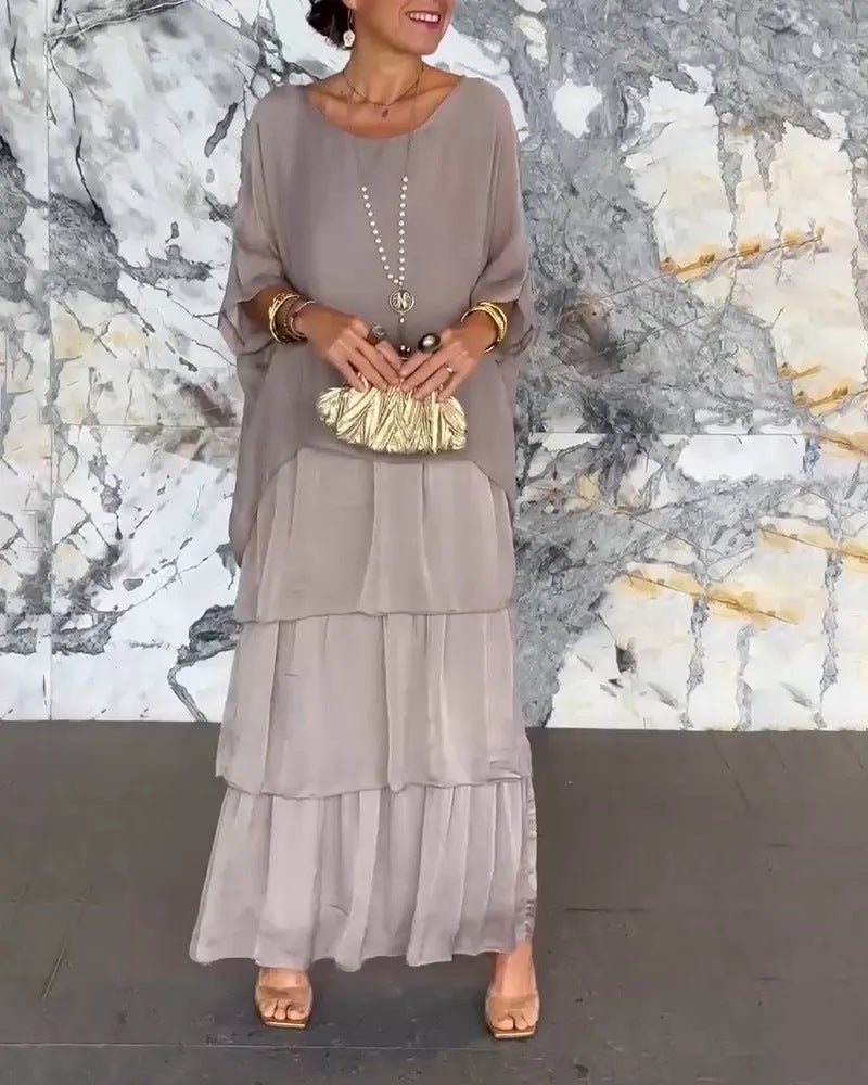 Lisette: Langes, fließendes Kleid für den Sommer