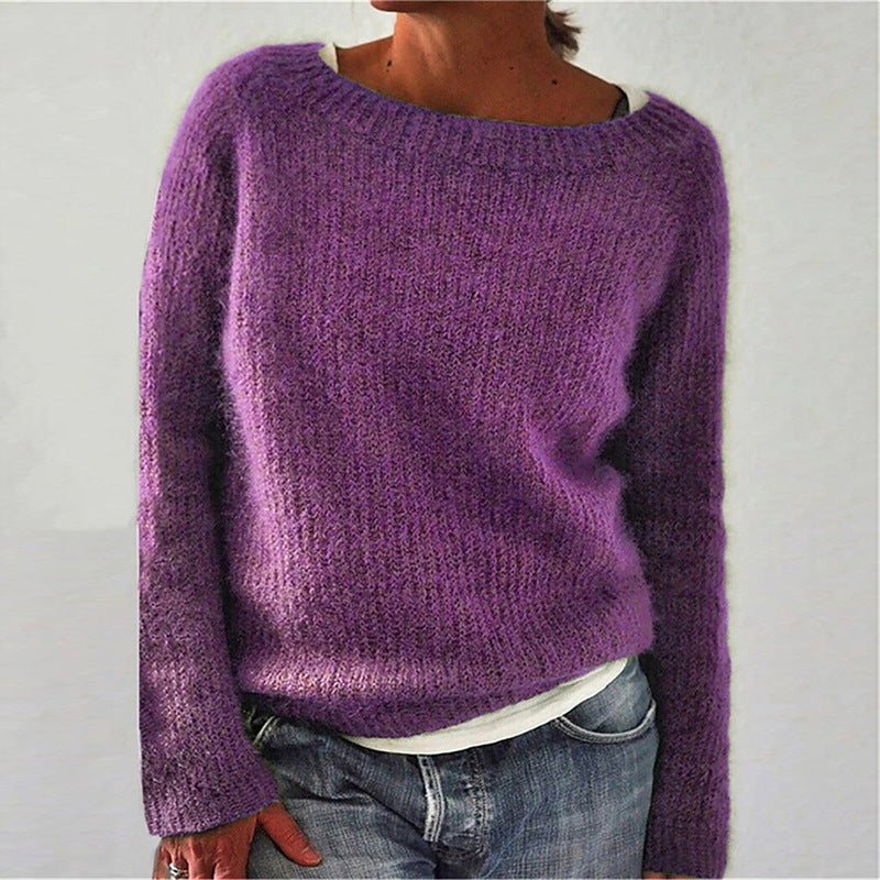 Damensweater Tania: Vielseitiger Rundhals-Pullover