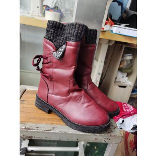 Damen modische Stiefeletten mit stylischen Details und praktischem Reißverschluss Amawinc