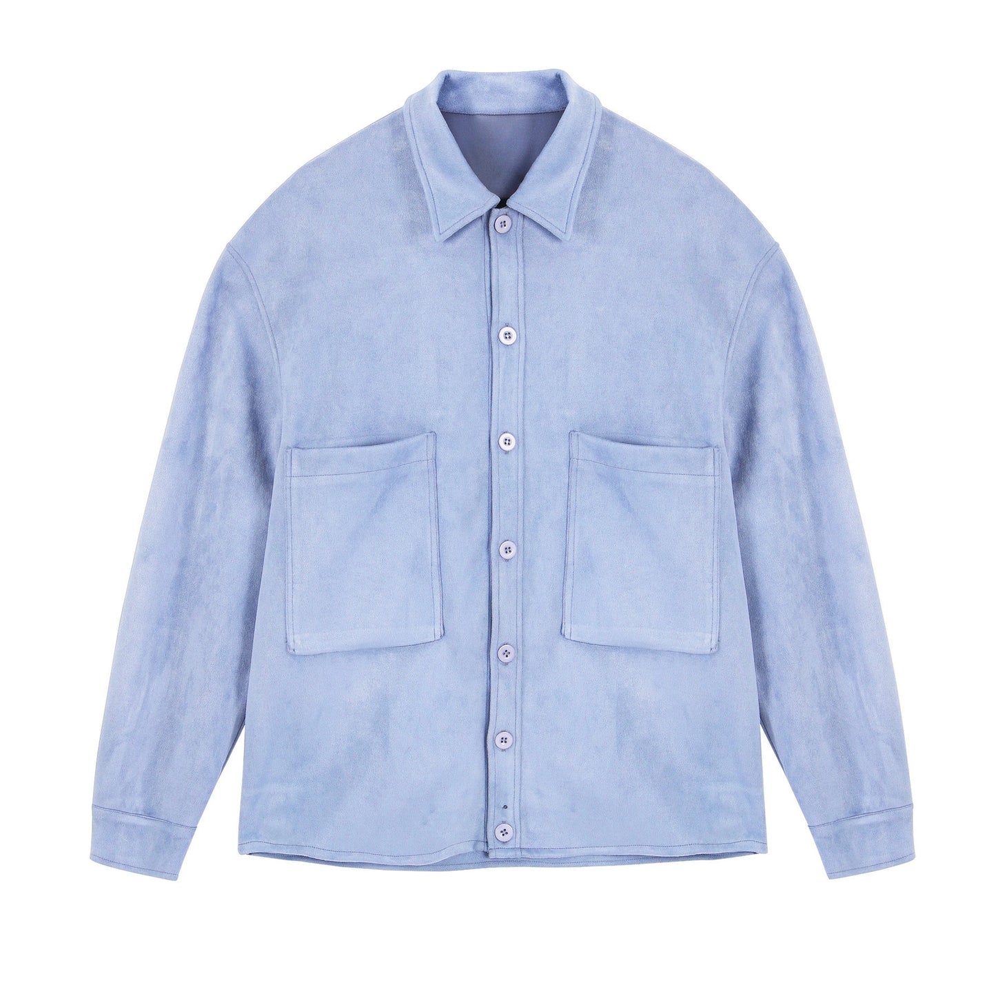 Damen lässige Overlay-Jacke mit praktischen Taschen und modernem Kragen Amawinc