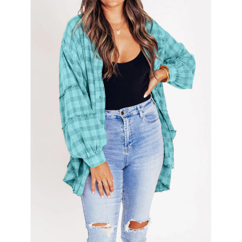 Damen lässige Karottenjacke mit weit geschnittenen Ärmeln Amawinc