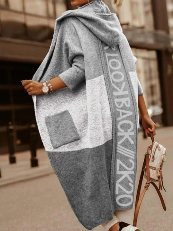 Damen lässiger Kapuzencardigan Amawinc