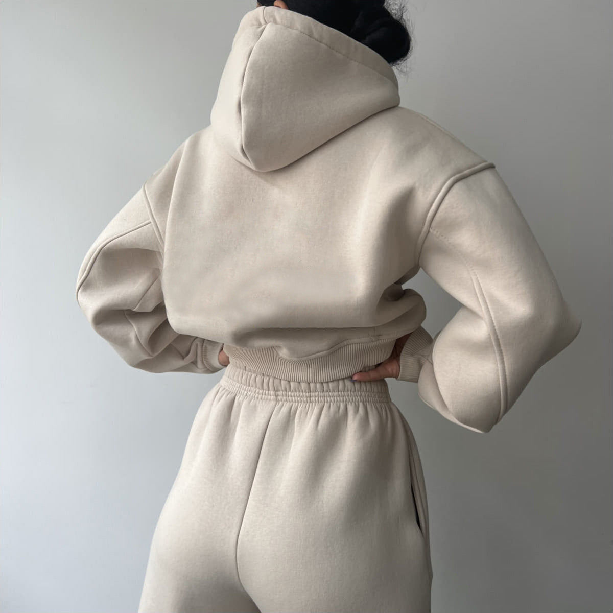 Damen modisches und lässiges Hoodie-Set mit weitem Schnitt Amawinc