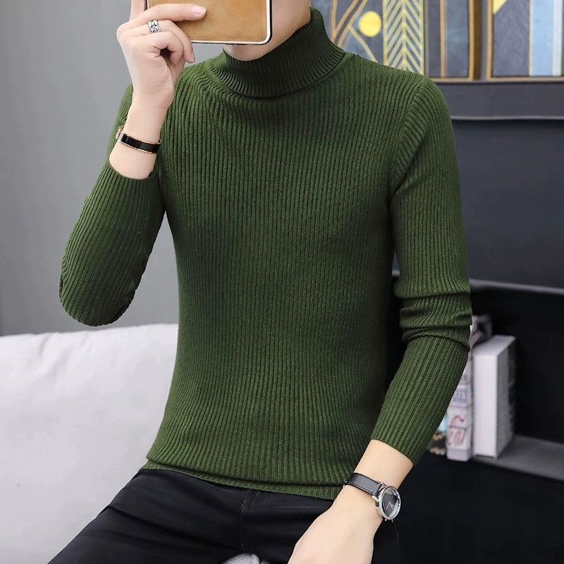 Damen modischer Rollkragenpullover aus weichem Strick Amawinc