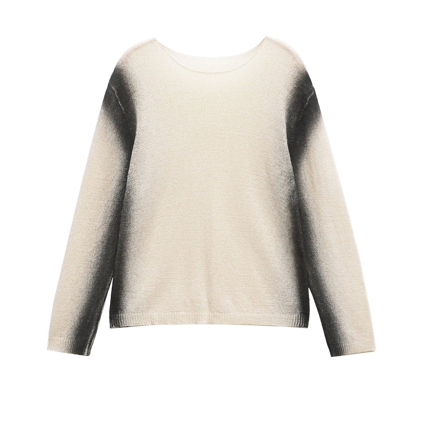 Damen Pullover mit modernem Farbverlauf und feiner Struktur Amawinc