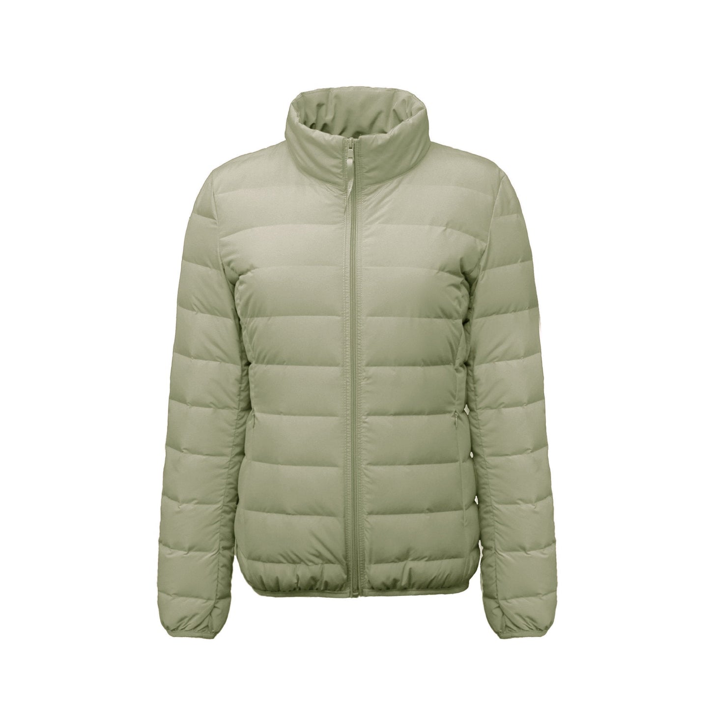 Damen Isolierte Steppjacke mit hohem Kragen und elastischen Bündchen Amawinc