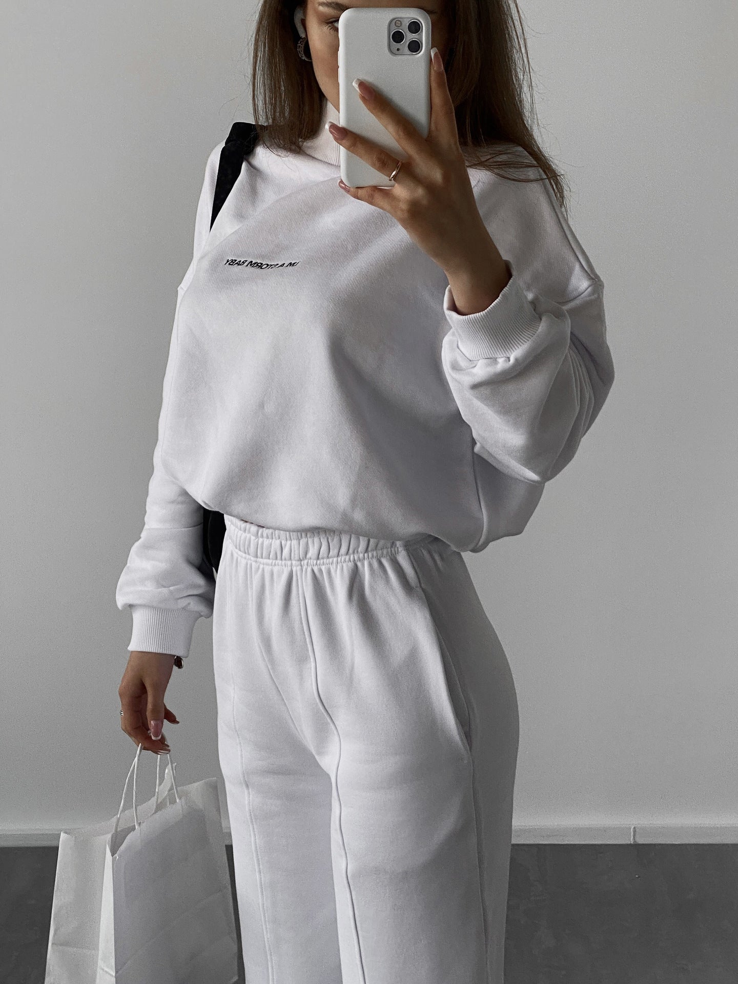 Damen Oversized Sweatshirt und Jogginghose Set Amawinc