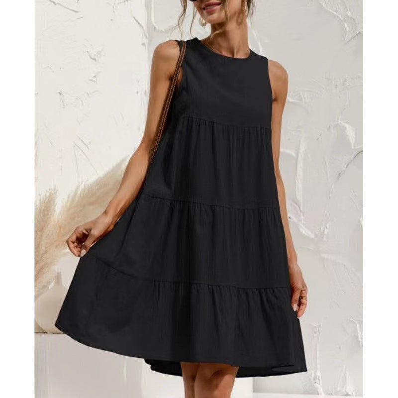 Fudus Ärmelloses Wickelkleid mit Panel-Design