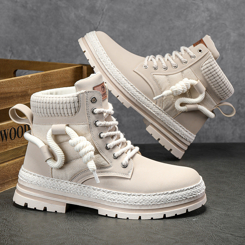 Damen modische und bequeme Winterstiefel mit hohem Kragen und rutschfester Sohle Amawinc