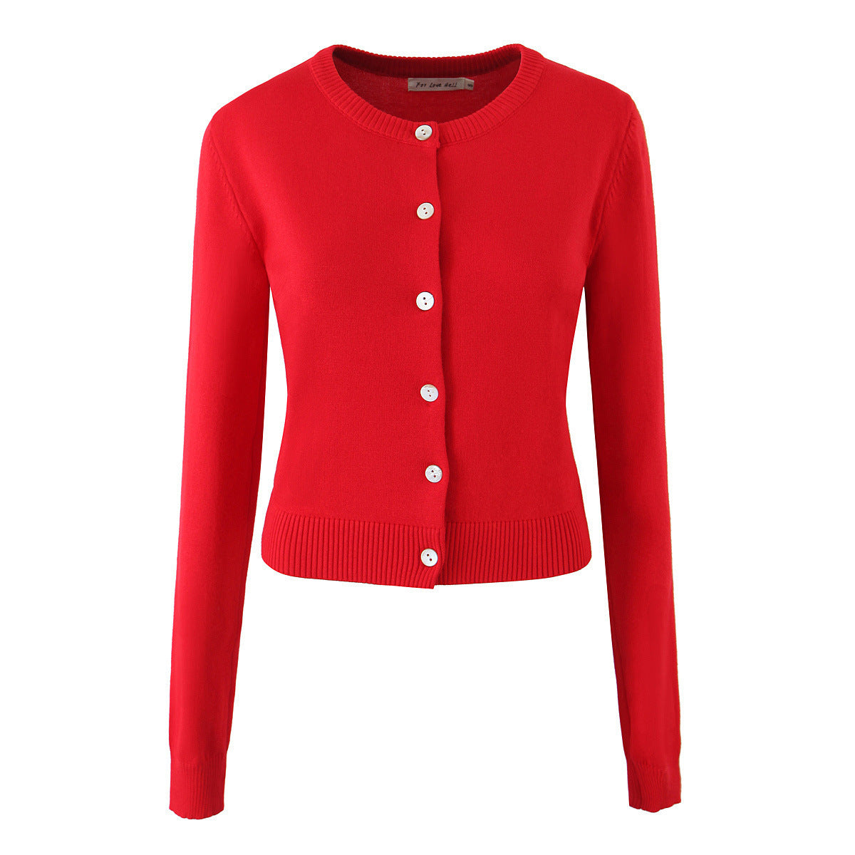 Damen Strickjacke mit eleganten Knöpfen und figurfreundlichem Schnitt Amawinc