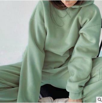 Damen lässiger Kapuzenpullover und Jogginghose Set Amawinc