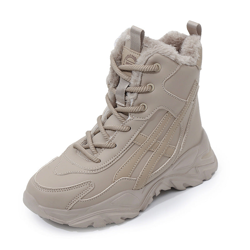 Damen Plüschgefütterte Winter Sneakers Amawinc