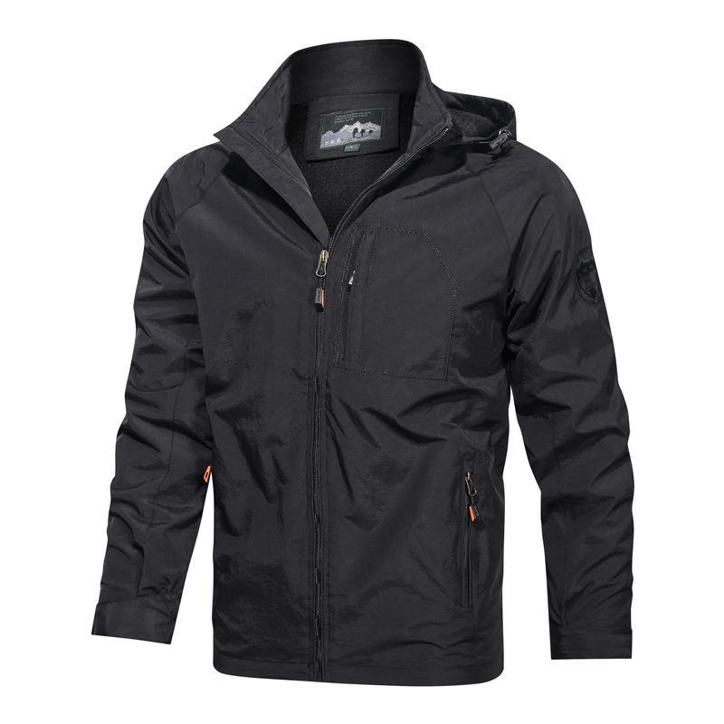 Veste À Capuche Homme Anti Vent Résistante À L Eau Poches Zippées Coupe Décontractée Nordisk Flair Amawinc