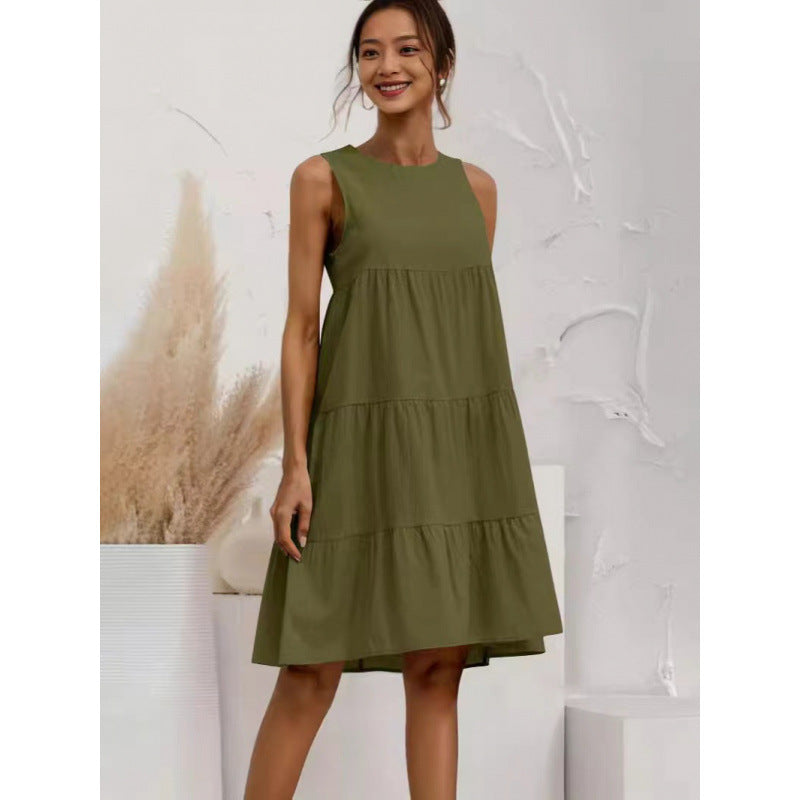 Fudus Ärmelloses Wickelkleid mit Panel-Design