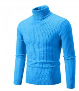 Damen Strickpullover mit hohem Kragen und Rippenmuster Amawinc