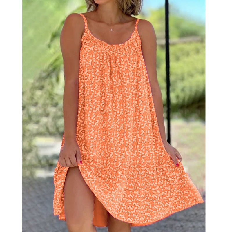 Fudus: Elegantes, ausgestelltes Blumen-Slipdress