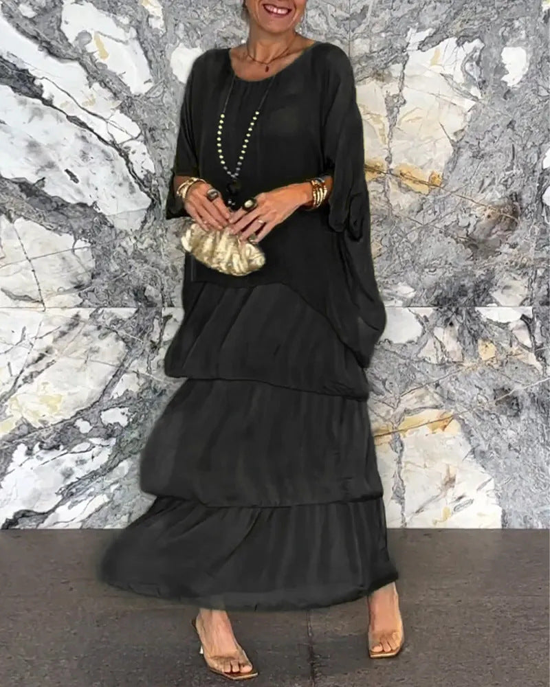 Lisette: Langes, fließendes Kleid für den Sommer