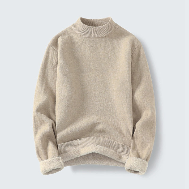 Damen Kuscheliger Stehkragenpullover Amawinc