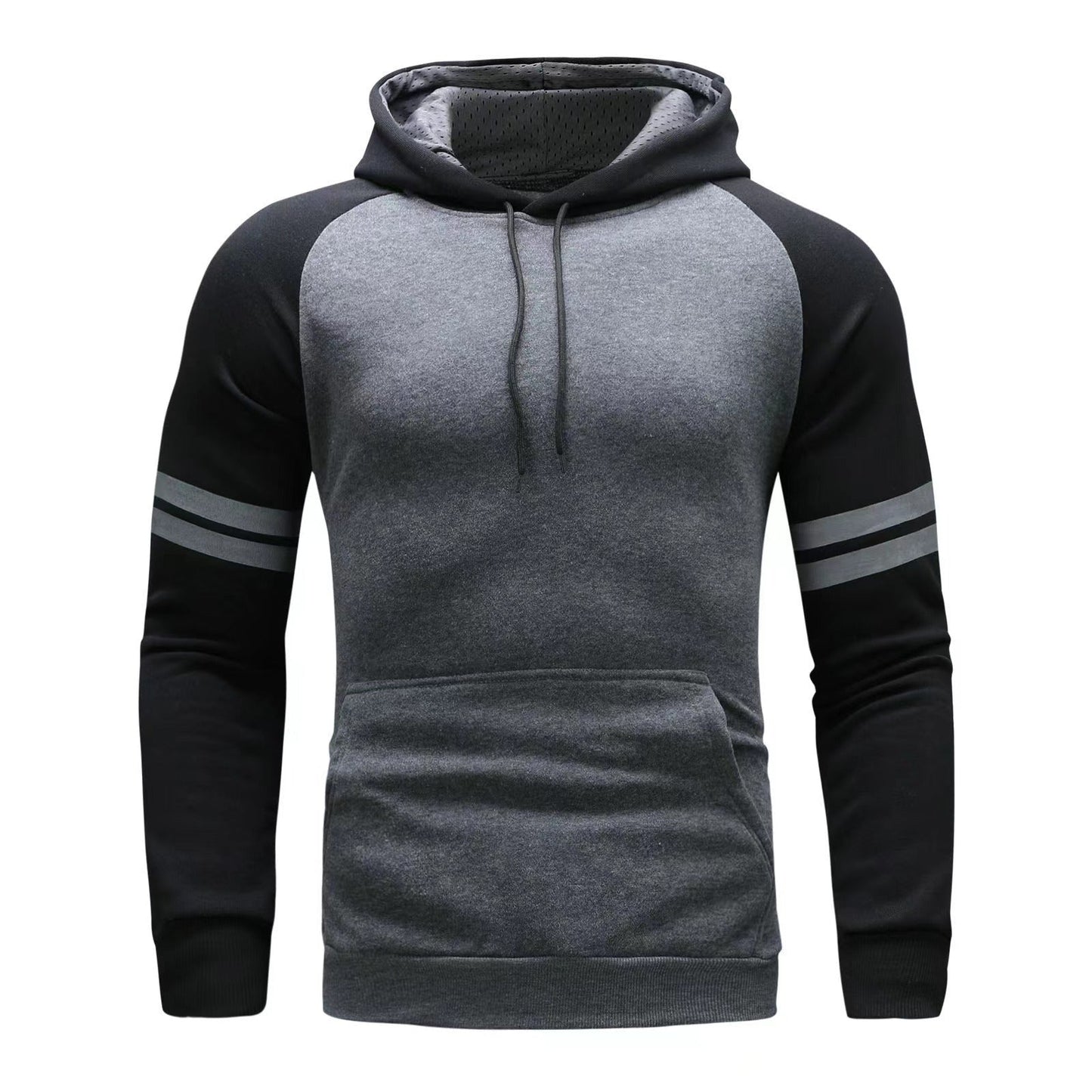 Sweat À Capuche Pour Homme Pull Raglan Manches Regular En Mélange De Coton Athleisure Pour Le Quotidien