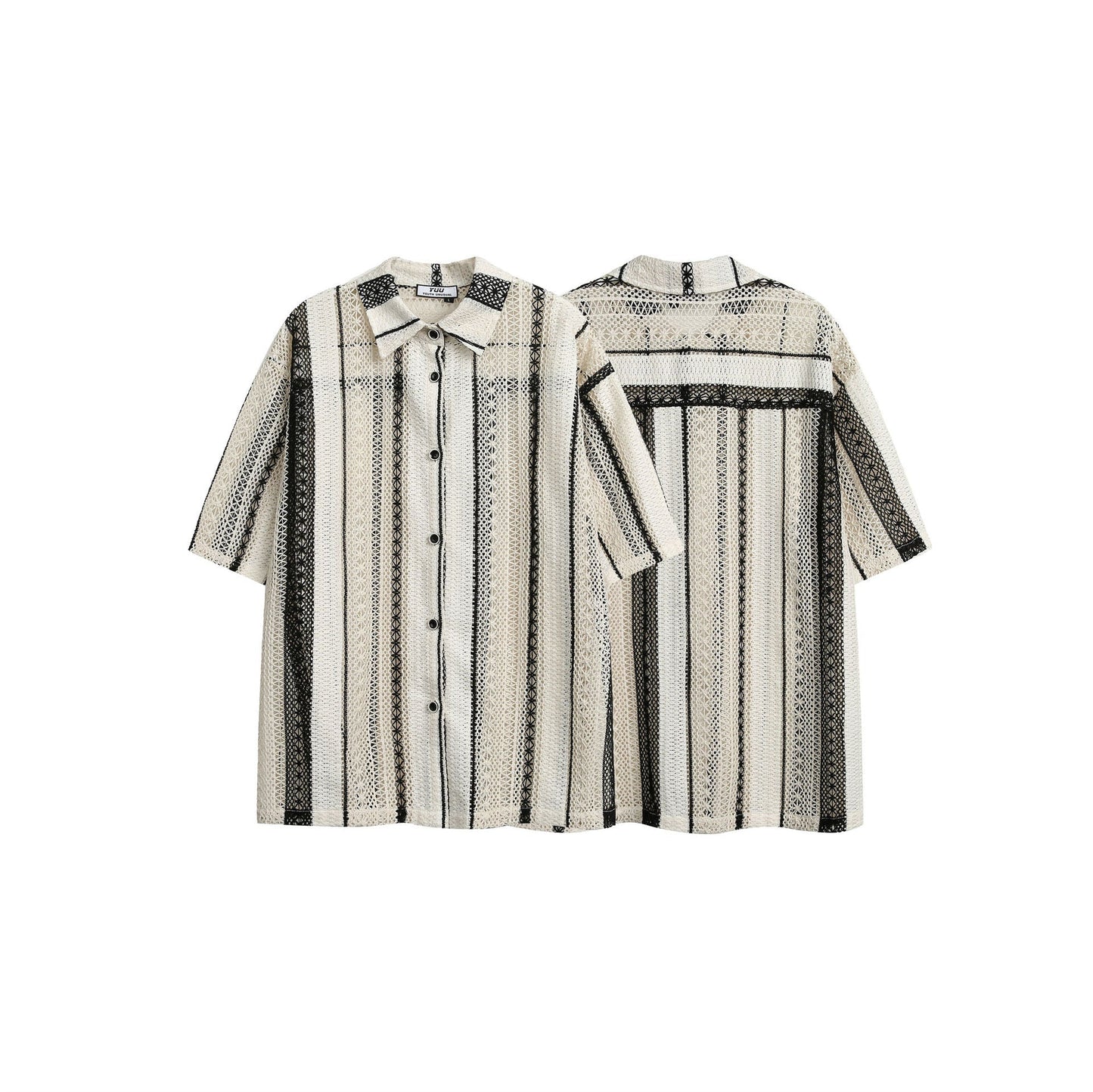 Blouse Noire Nid D'Abeille En Maille Coton Respirante Coupe Oversize Décontractée Pour Look Chic Moderne