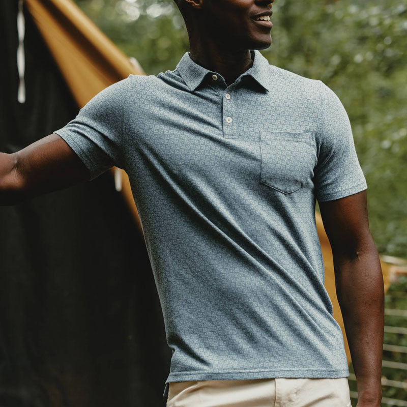 Polo Homme Nordisk Flair En Mélange De Coton Coupe Regular Manches Courtes Poche Poitrine