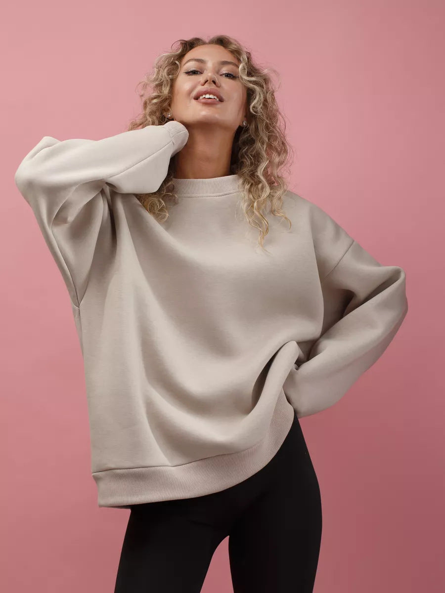 Damen oversized Komfort-Sweatshirt Amawinc