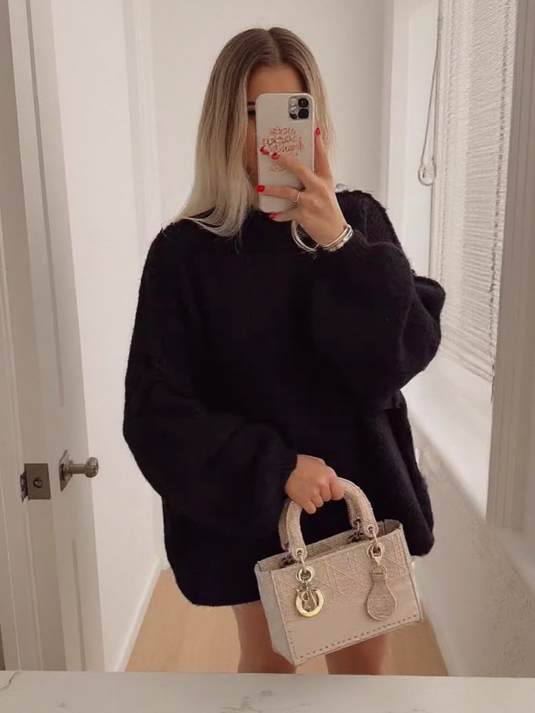 Damen kuscheliger Oversize-Pullover mit weiten Ärmeln und strukturiertem Strick Amawinc